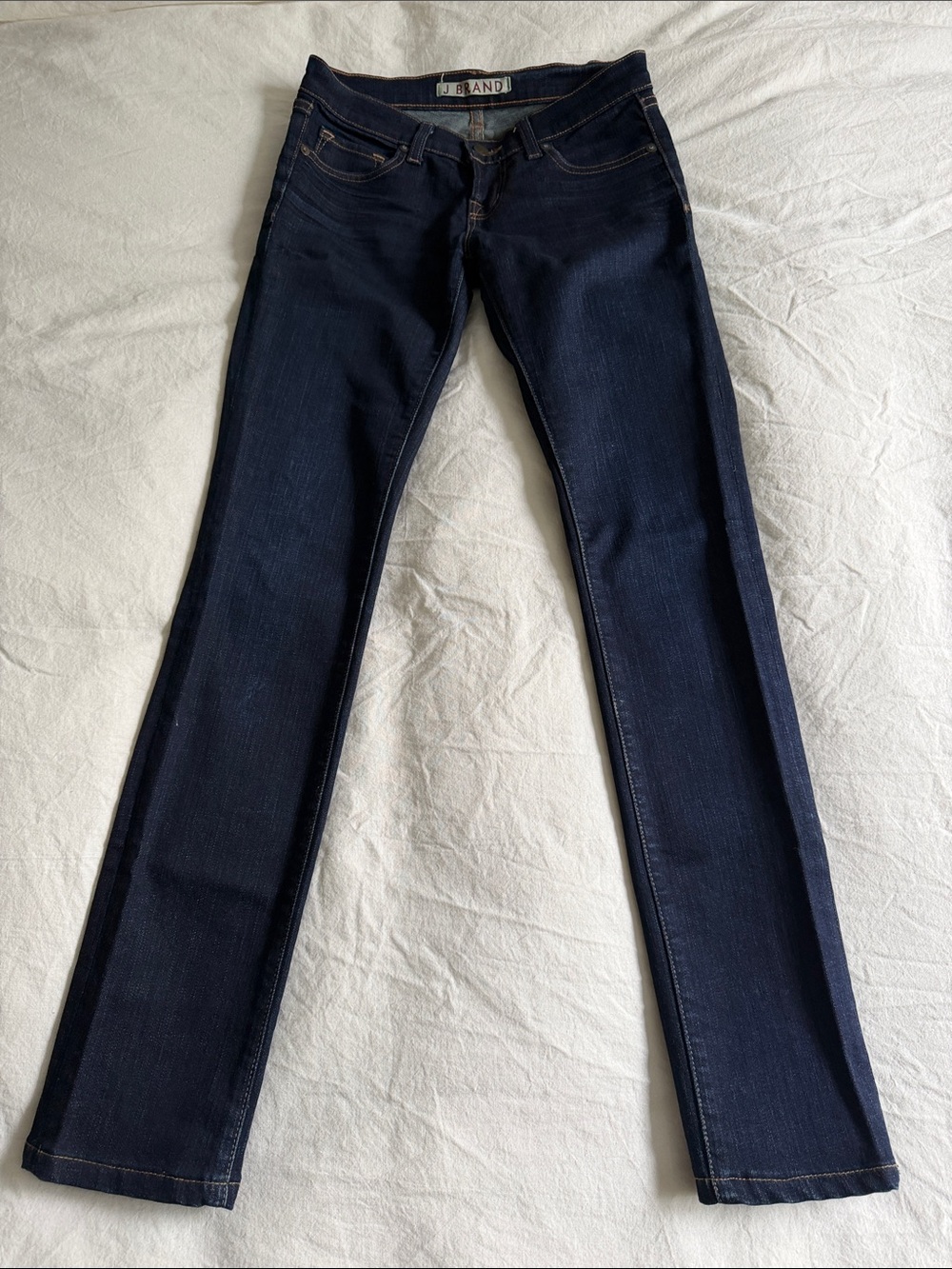 J Brand Dark Indigo Straight-Leg Jeans